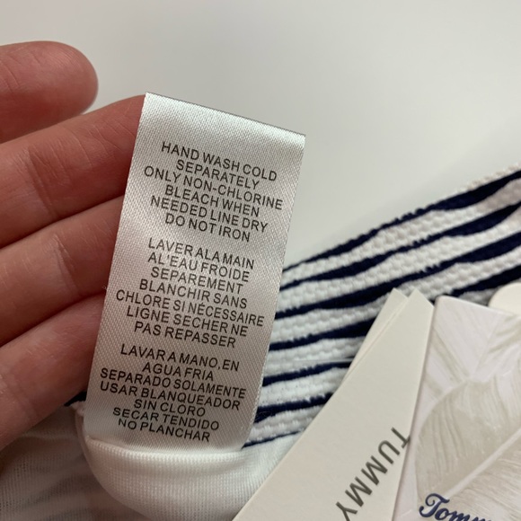 Full Coverage Bikini Bottom by TOMMY BAHAMA Island Cays Hi Waist Swimwear - Picture 9 of 13